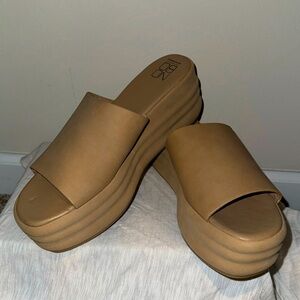 NOBO Platforms/ Wedges- Tan - Bratz Shoes